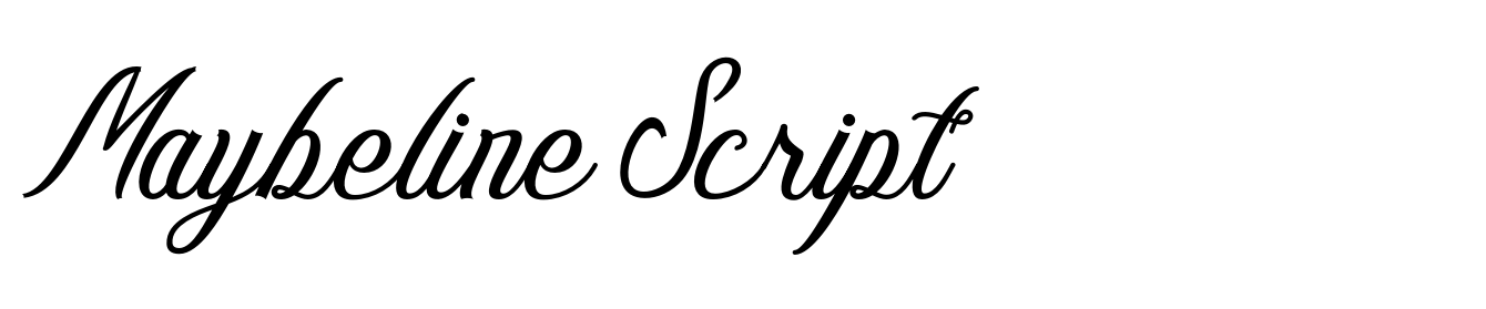 Maybeline Script